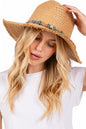 Starfish Charm Hatband Straw Sun Hat