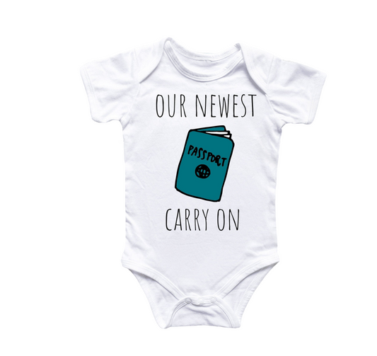 Travel Adventure Passport - Baby Boy Girl Clothes Infant Bodysuit