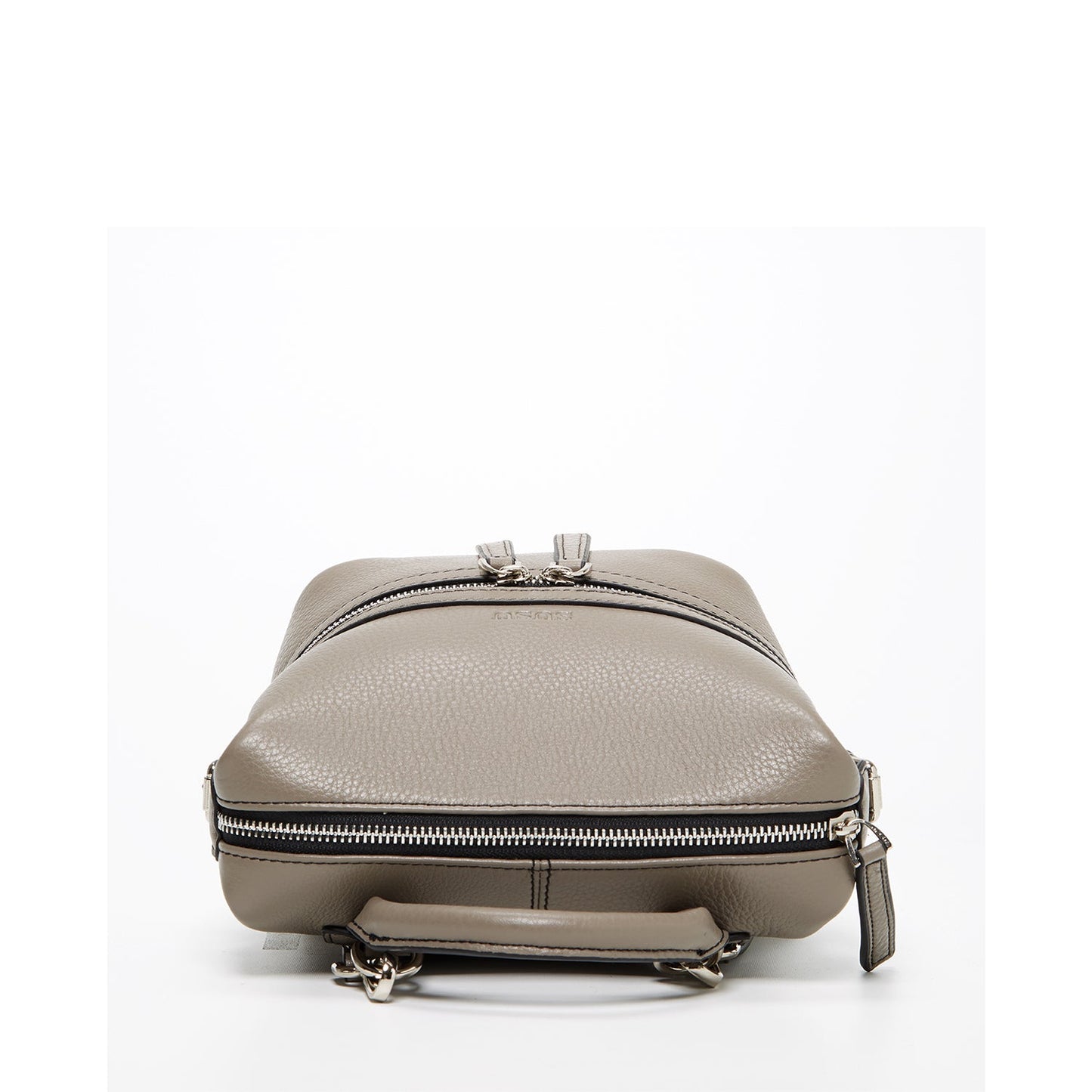 SUSU Gray Leather Backpack Purse for Women Convertible Crossbody Bag