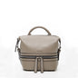 SUSU Gray Leather Backpack Purse for Women Convertible Crossbody Bag