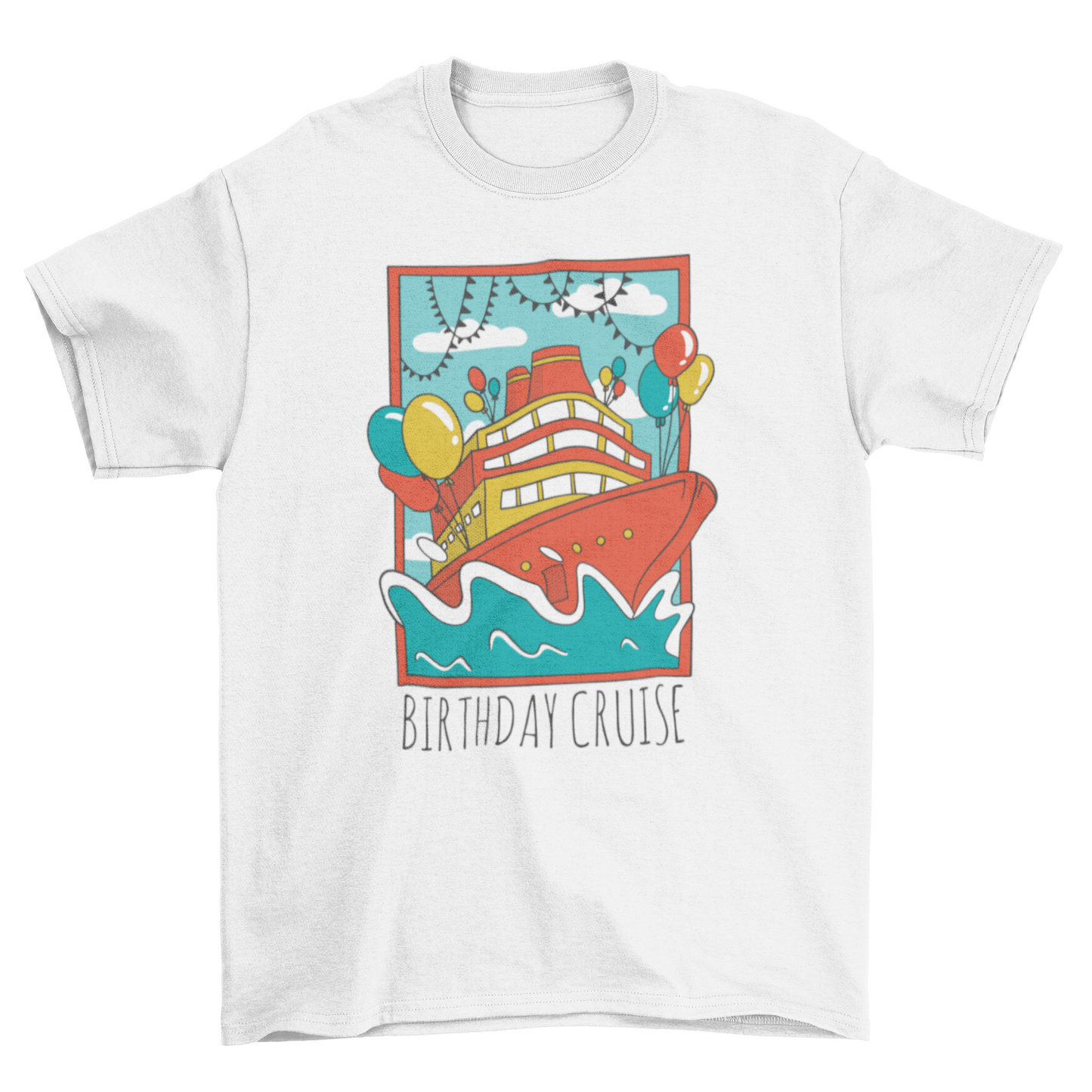 Birthday Cruise Ship T-shirt Design