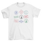 Passport stamps travel t-shirt