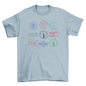 Passport stamps travel t-shirt