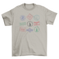 Passport stamps travel t-shirt
