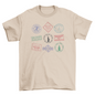 Passport stamps travel t-shirt